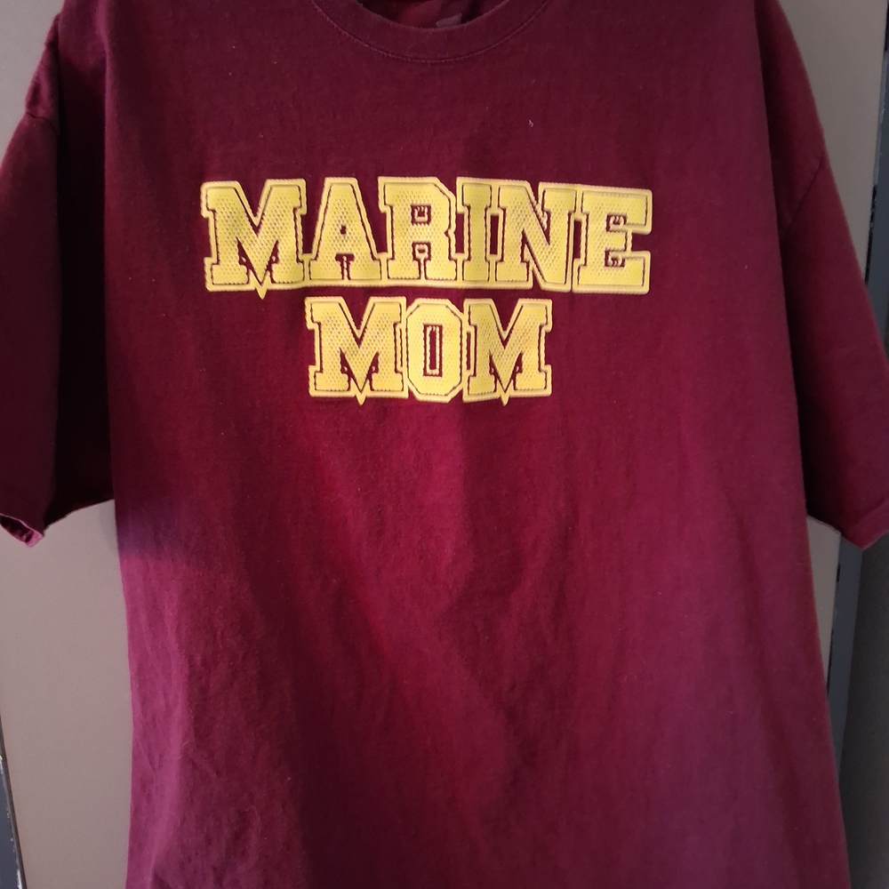 Marine Mom Short-Sleeve T-Shirt in Maroon